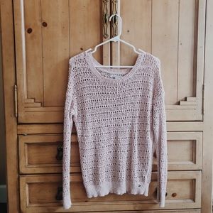 LIGHT PINK AMERICAN EAGLE KNIT SWEATER
